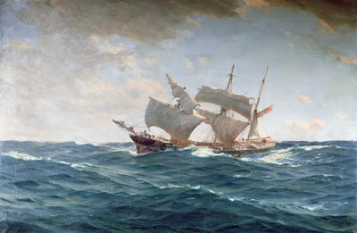 O Pato Coxo (óleo sobre tela) de Thomas J. Somerscales