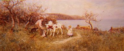 Alimentar os bezerros de Thomas James Lloyd