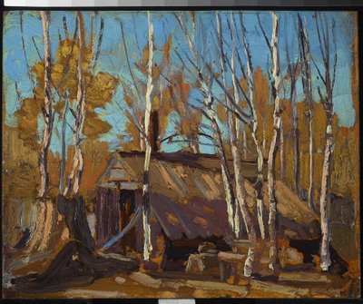 Barraca no Norte do País, 1914 (óleo sobre painel de madeira) de Tom Thomson