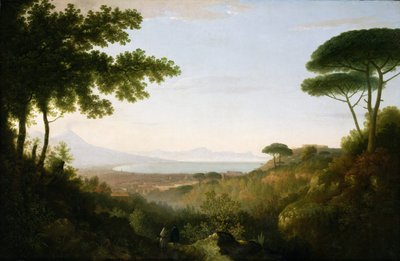 A Baía de Nápoles, c.1778 (óleo sobre tela) de Thomas Jones
