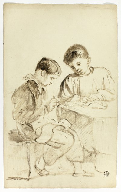 Dois meninos da escola de Thomas Jones Barker