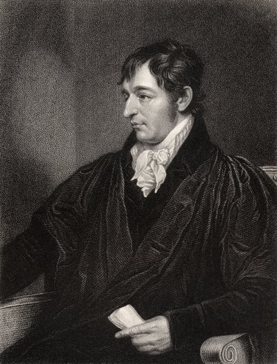 Richard Porson, gravado por W. Holl, de &39;National Portrait Gallery, volume II&39;, publicado c.1835 de Thomas Kirkby