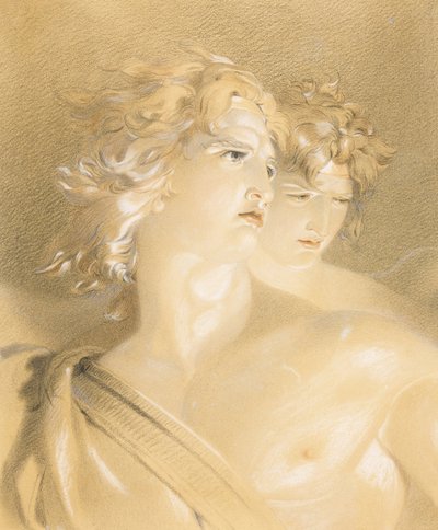 Ange dechu - Satanás como um anjo caído por Lawrence, Sir Thomas de Thomas Lawrence
