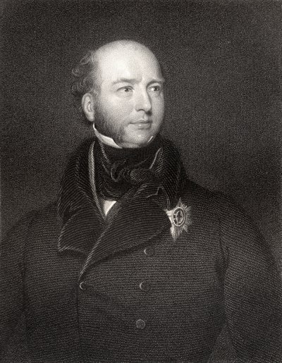 Francis Charles Seymour Conway, terceiro marquês de Hertford e Yarmouth, gravado por William Holl, da National Portrait Gallery, volume IV, publicado em 1835 de Thomas Lawrence