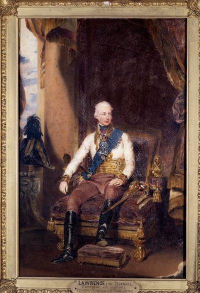 Retrato de Francisco I (1768-1835) imperador da Áustria, último imperador da Alemanha sob o nome de Francisco II Pintura de Thomas Lawrence (1769-1830). Século XIX Chantilly, Musee Conde de Thomas Lawrence