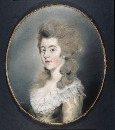 Retrato de Georgiana Spencer (pastel sobre papel) de Thomas Lawrence