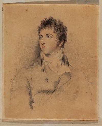 Retrato de Isaac Cuthbert (lápis sobre papel) de Thomas Lawrence
