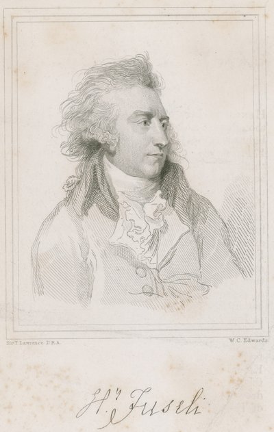 Retrato do pintor suíço Henry Fuseli de Thomas Lawrence
