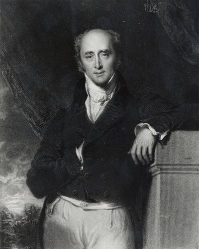 Retrato do Honorável Charles Grey, Earl Grey (1764-1845) gravado por J. Cochran de Thomas Lawrence