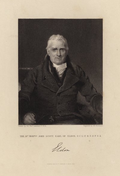 O honrado John Scott Earl de Eldon de Thomas Lawrence