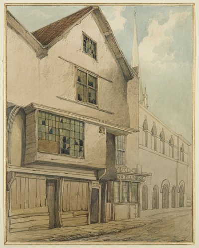 46 Baldwin Street (aquarela sobre papel) de Thomas Leeson the Elder Rowbotham