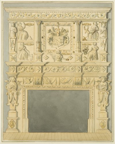 Peça de chaminé de Thomas Leeson the Elder Rowbotham