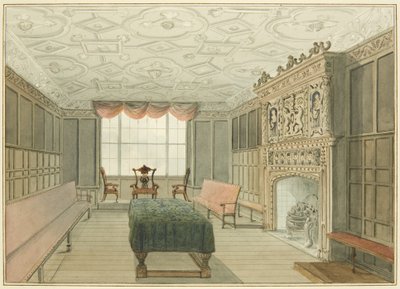 Câmara Municipal do Hospital São Pedro, antigo The Mint (aguarela sobre papel) de Thomas Leeson the Elder Rowbotham