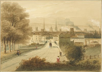 Ponte da Colina (Bath Bridge) na Bath Road de Thomas Leeson the Elder Rowbotham