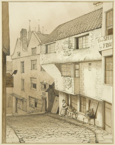 Rua Inferior da Rua íngreme, com casa de Thomas Leeson the Elder Rowbotham