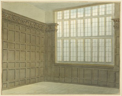 Quarto no lado Norte da Casa da Moeda, agora Hospital São Pedro (aguarela sobre papel) de Thomas Leeson the Elder Rowbotham
