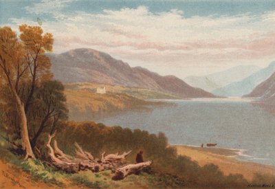 The English Lakes, Ullswater (cor litho) de Thomas Leeson the Elder Rowbotham