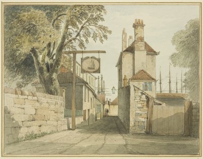 O caminho do Pântano de Canon para os Butts com vista para Leste (aguarela no papel) de Thomas Leeson the Elder Rowbotham