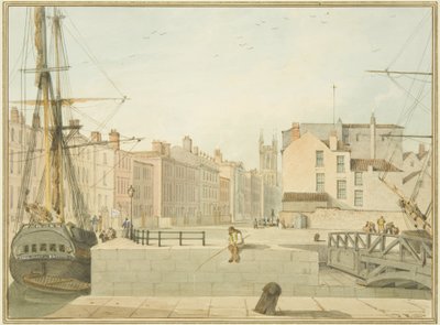 Vista da Prince Street, Bristol de Thomas Leeson the Elder Rowbotham