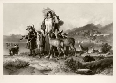 A Família do Forester (mezzotint) de Thomas Lewis Atkinson