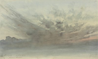 Estudo da Nuvem - Crepúsculo da Noite, Rodney Terrace de Thomas Lindsay