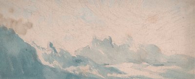 Wispy Cloud Above an Alpine Formation de Thomas Lindsay