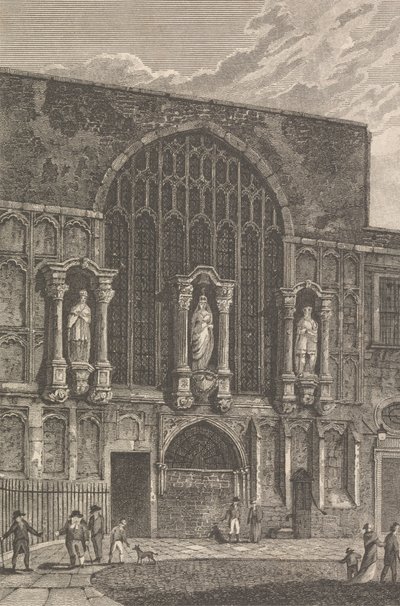 Vista da Capela de St. Magdelen, Guildhall de Thomas Lord Busby