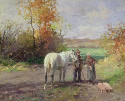 Encontro no caminho para o campo, 1897 de Thomas Ludwig Herbst