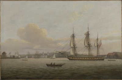 HMS "Pomone" ao largo de Greenwich de Thomas Luny
