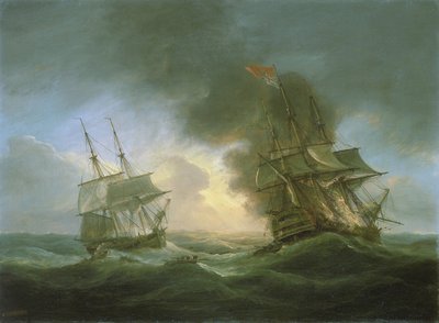 Perda de um navio indiano, o "Kent", em 1 de março de Thomas Luny