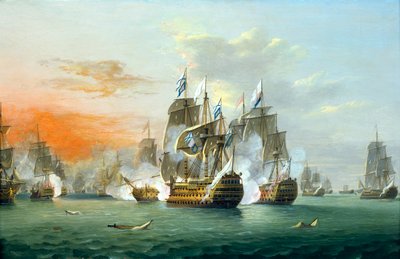 A batalha dos santos de Thomas Luny