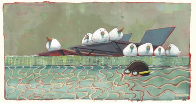 Aves da piscina de Thomas MacGregor