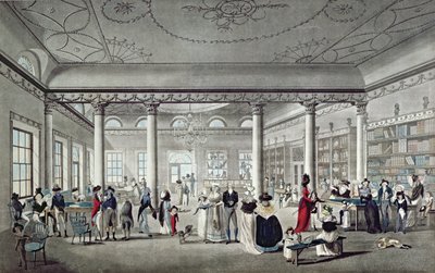Biblioteca do Hall em Margate, 1789 de Thomas Malton