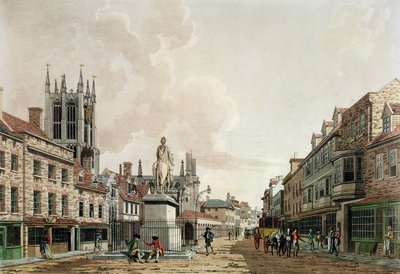 The Market Place, Hull, vista para norte de Thomas Malton Jnr.