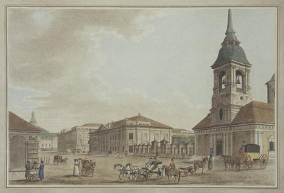 Avenida Liteyny em São Petersburgo, 1790 de Thomas Malton the Elder