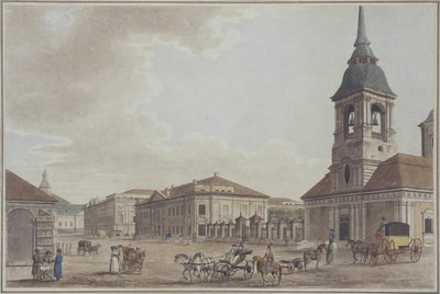 Avenida Liteyny em São Petersburgo, 1790 de Thomas Malton the Elder