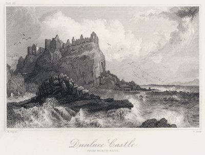 Castelo de Dunluce, do Nordeste (gravura) de Thomas Mann (after) Baynes