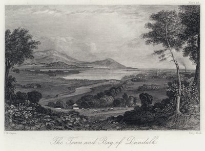 A Cidade e a Baía de Dundalk (gravura) de Thomas Mann (after) Baynes