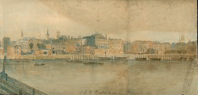 Panorama do rio Tamisa, lado norte, em 13 partes de Thomas Mann Baynes