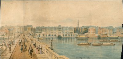 Panorama do rio Tamisa, lado norte, em 13 partes de Thomas Mann Baynes