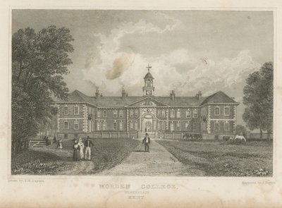 Pessoas nos terrenos do Morden College de Thomas Mann Baynes