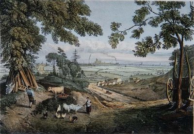 Vista das Encostas da Highgate Archway de Thomas Mann Baynes