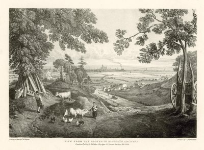Vista das encostas do arco de Highgate de Thomas Mann Baynes