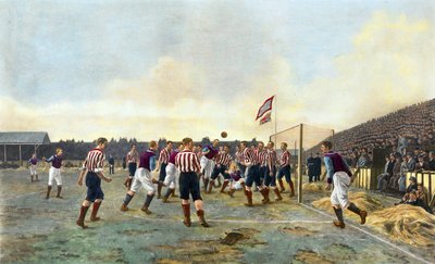 Aston Villa v Sunderland, 1893 de Thomas Marie Madawaska Hemy
