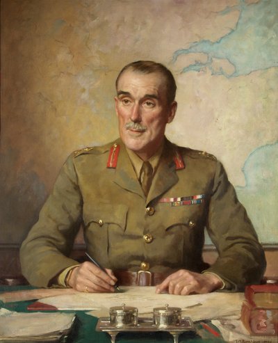 Brigadeiro-general John Hay Beith (pseudônimo: Ian Hay) (óleo sobre tela) de Thomas Martine Ronaldson