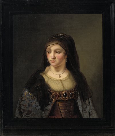 Retrato de uma senhora em um véu de Thomas Mathisen