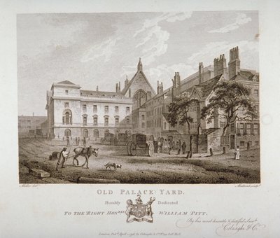Old Palace Yard, Westminster, Londres, 1796 de Thomas Medland