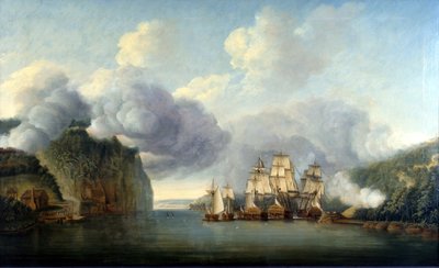 Forçar a passagem do rio Hudson, 9 de outubro de 1776 de Thomas Mitchell