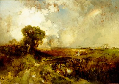 Uma chuva de verão, 1878 de Thomas Moran