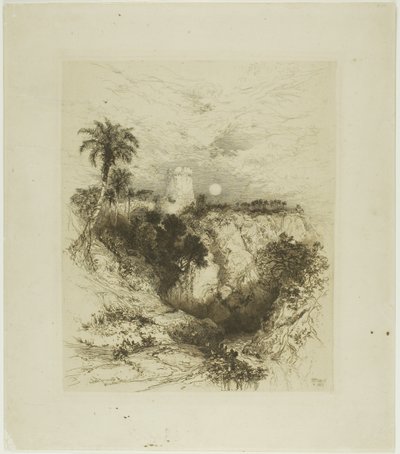 Uma Torre de Cortez de Thomas Moran